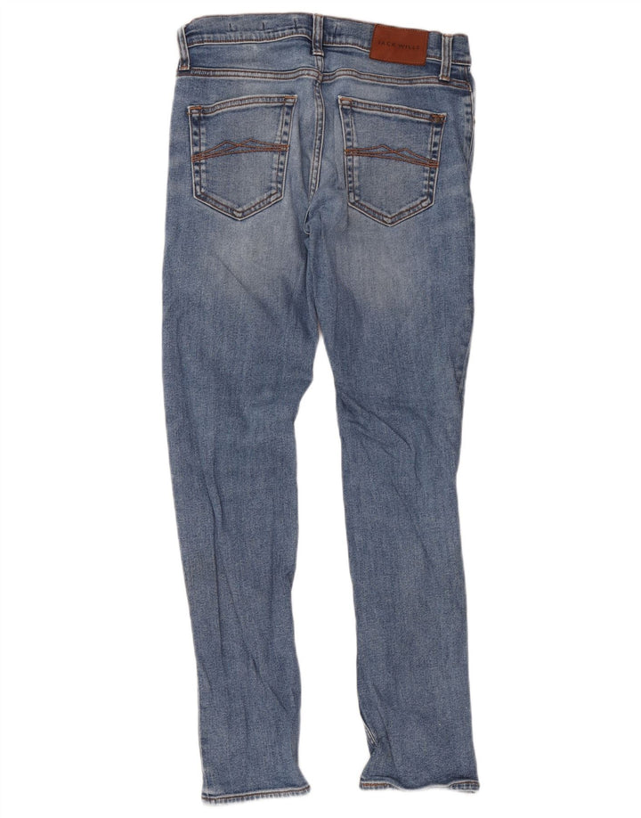 Мужские узкие джинсы Jack Wills W28 L30 синие, хлопок
