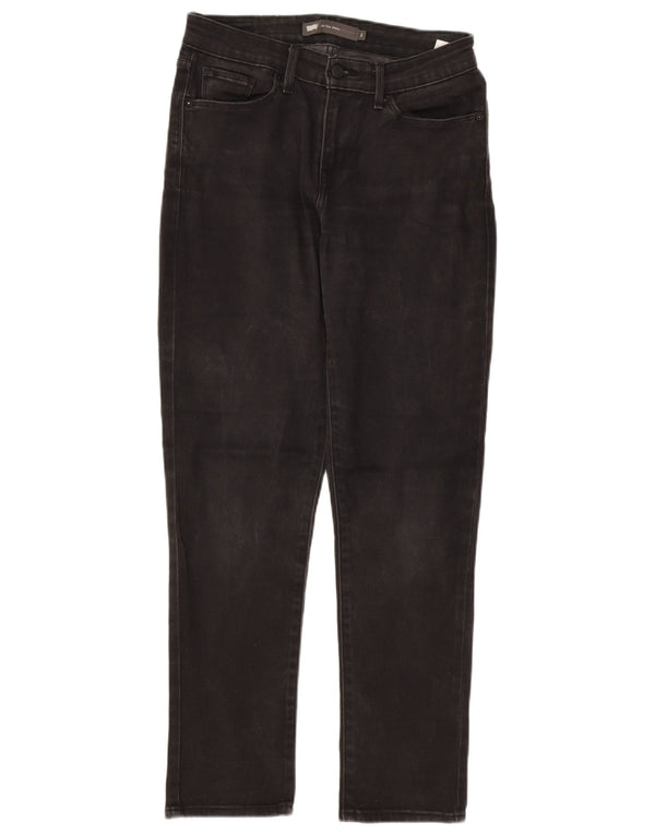 Женские джинсы скинни со средней посадкой LEVI'S США 4, маленькие W28 L28, черный хлопок