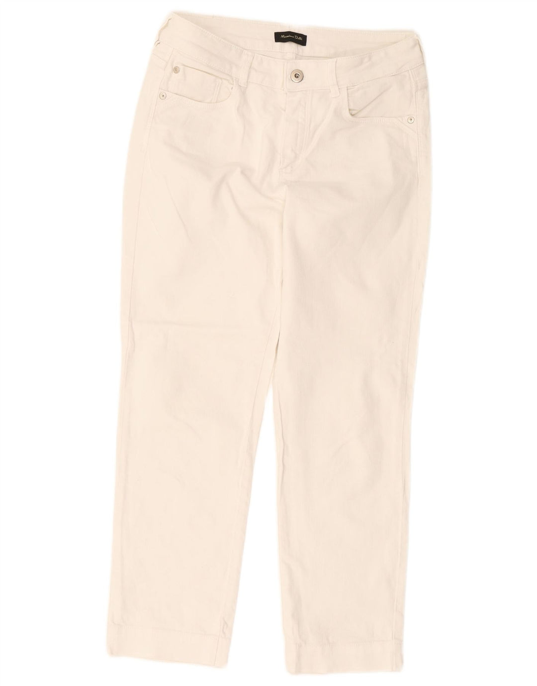 Женские укороченные джинсы Massimo Dutti EU 38 Small W28 L25 Белые