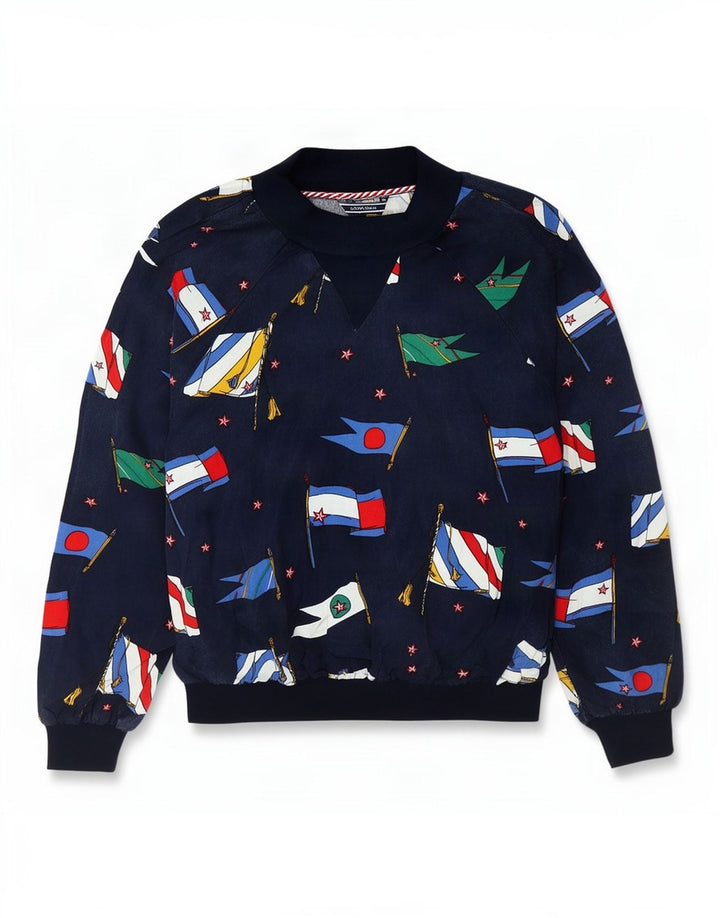 Tommy Hilfiger Женский свитер с рисунком US 6 Средний Темно-синий