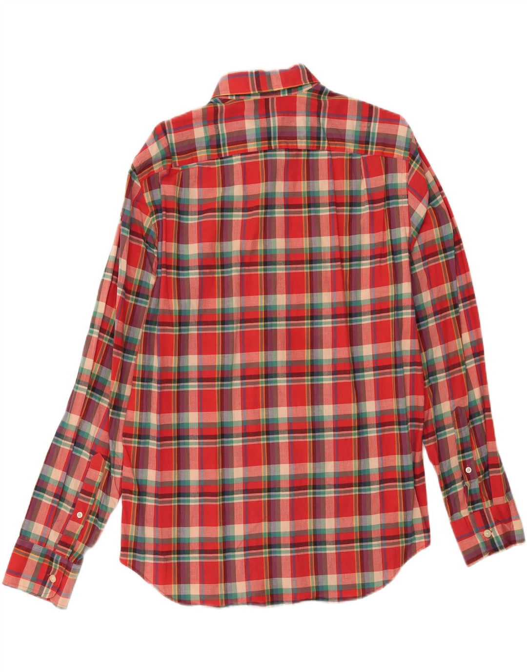 J. CREW Mens Shirt Size 43 Medium Red Check Cotton Vintage J. Crew and Second-Hand J. Crew from Messina Hembry 