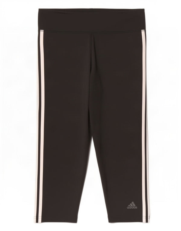 Женские леггинсы Adidas Climalite UK 16/18, большой черный полиэстер
