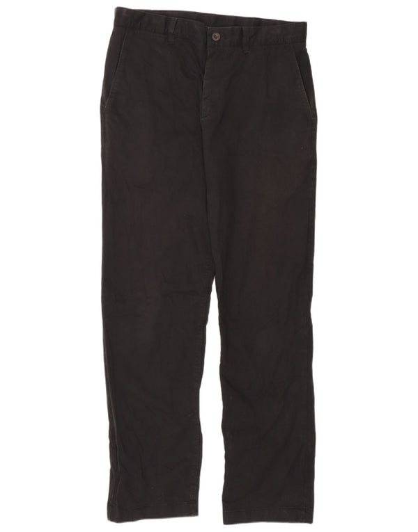 Мужские прямые брюки-чиносы John Lewis W32 L29, черные хлопковые