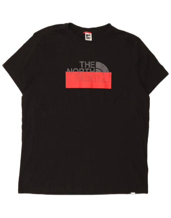 Мужская футболка с рисунком The North Face XL, черный хлопок