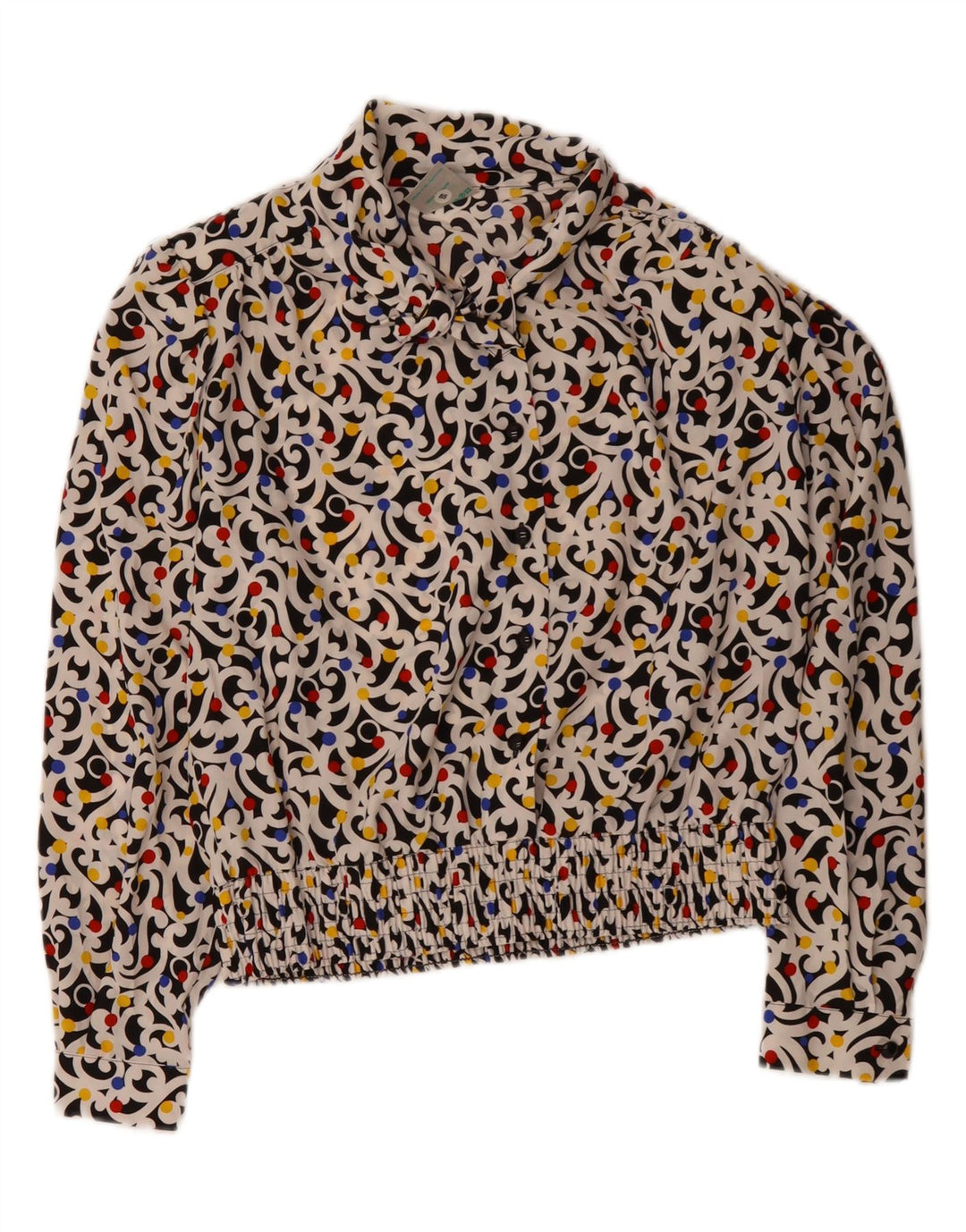 FRANKENWALDER Womens Crop Shirt Blouse EU 40 Medium Multicoloured Paisley Vintage Frankenwalder and Second-Hand Frankenwalder from Messina Hembry 