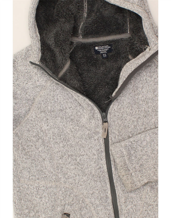 MOUNTAIN WAREHOUSE Womens Hooded Windbreaker Jacket UK 10 Small Grey Vintage Mountain Warehouse and Second-Hand Mountain Warehouse from Messina Hembry 