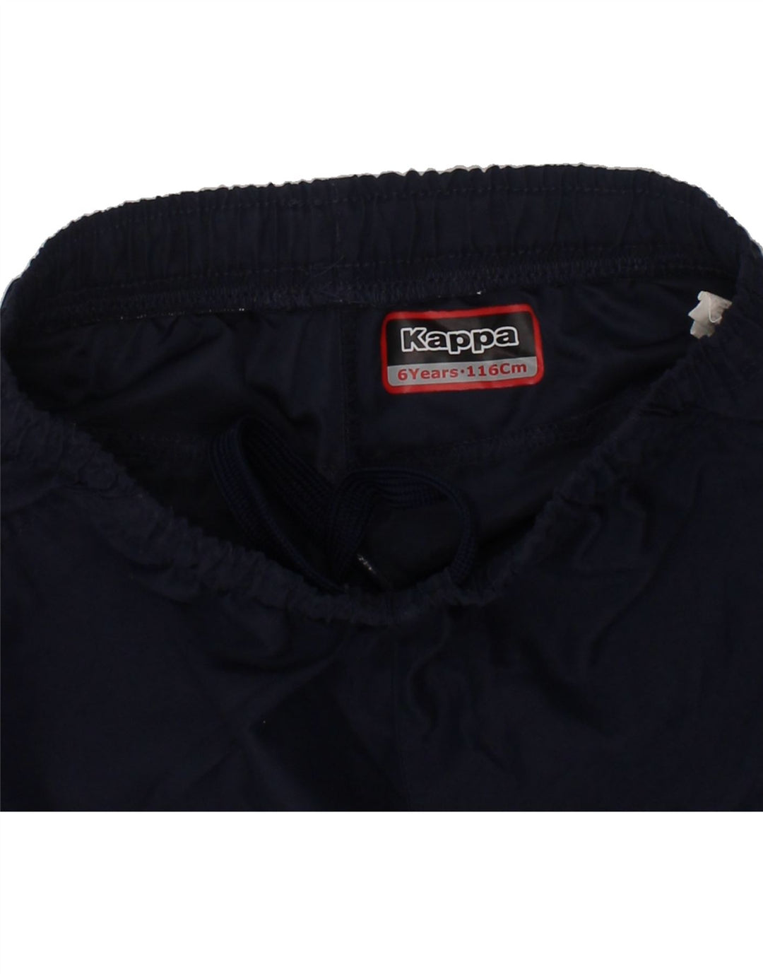 KAPPA Boys Sport Shorts 5-6 Years Navy Blue Polyester Vintage Kappa and Second-Hand Kappa from Messina Hembry 