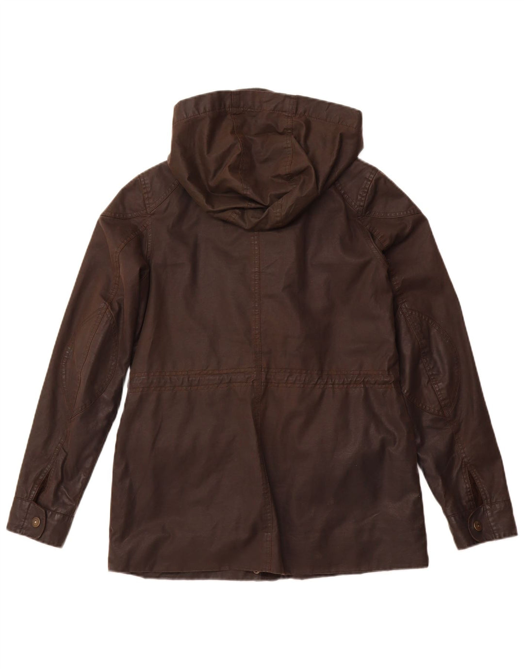 Женская куртка FAT FACE из вощеного хлопка с капюшоном UK 10, маленький коричневый хлопок