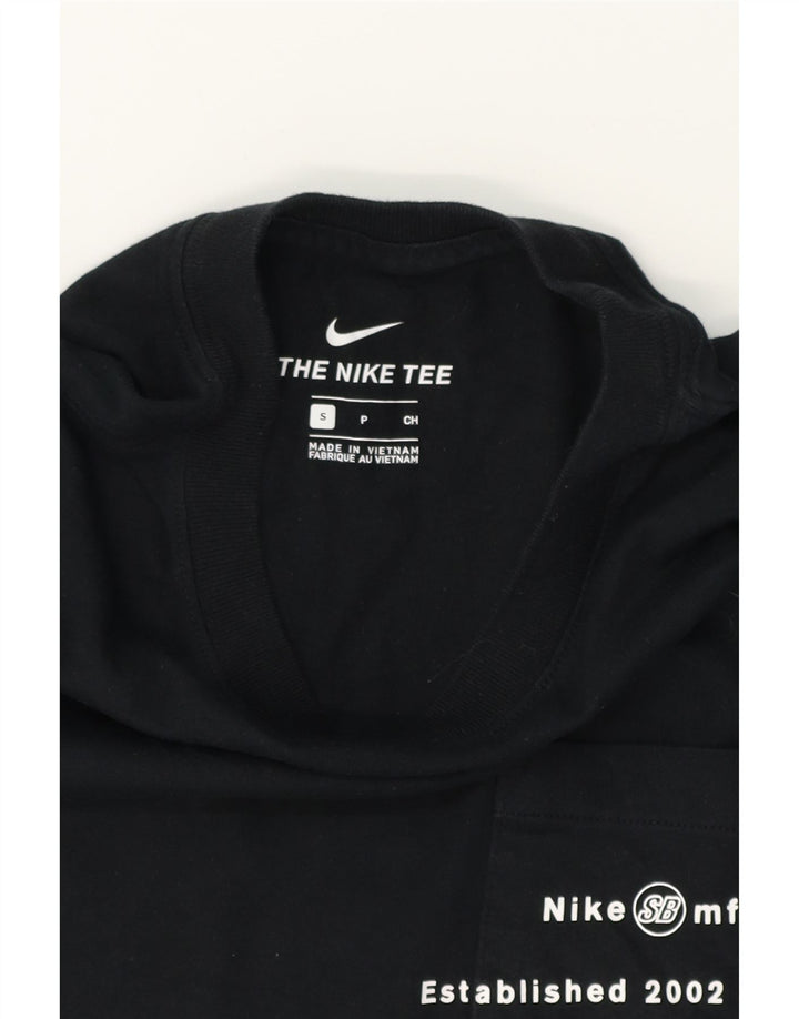 NIKE Mens Graphic T-Shirt Top Small Black Cotton Vintage Nike and Second-Hand Nike from Messina Hembry 