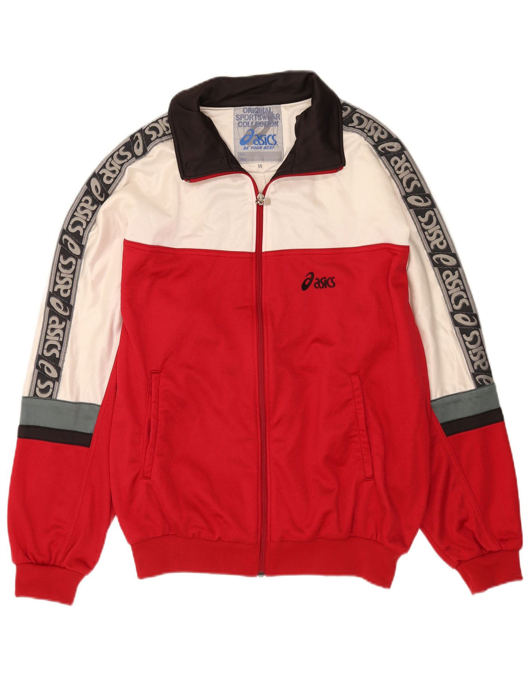 Мужской спортивный костюм Asics с графическим рисунком IT 56 XL Красный с цветными блоками
