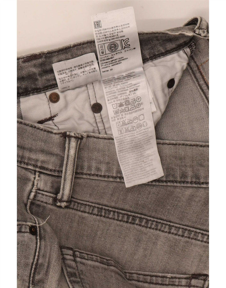 Мужские джинсы Levi's 511 с потертостями W31 L32 Серый хлопок