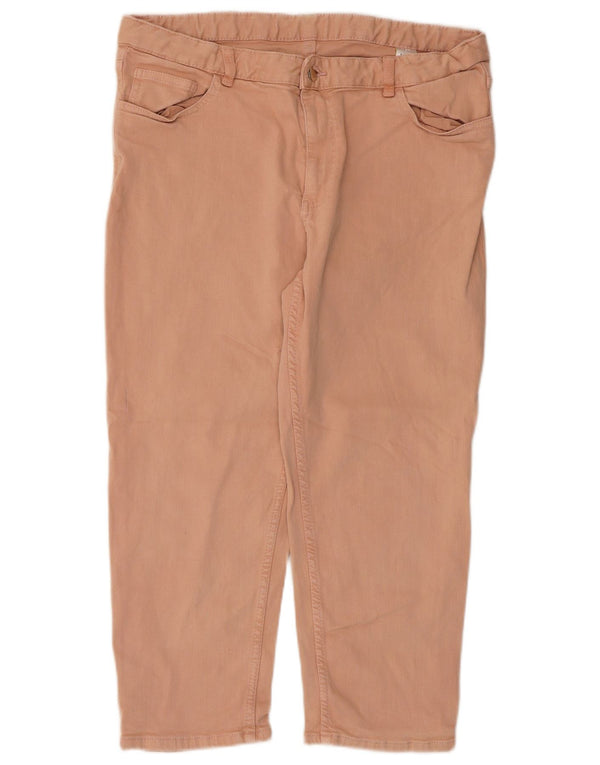 Женские капри Marks & Spencer UK 16, большие W32 L22, розовый хлопок