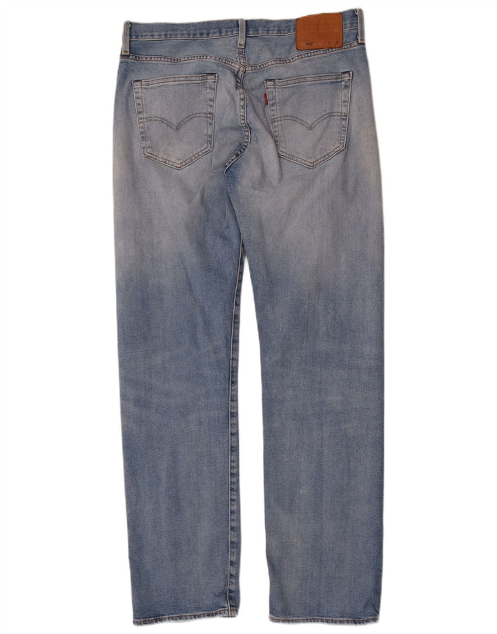 Мужские прямые джинсы Levi's 501 W33 L32 синие, хлопок