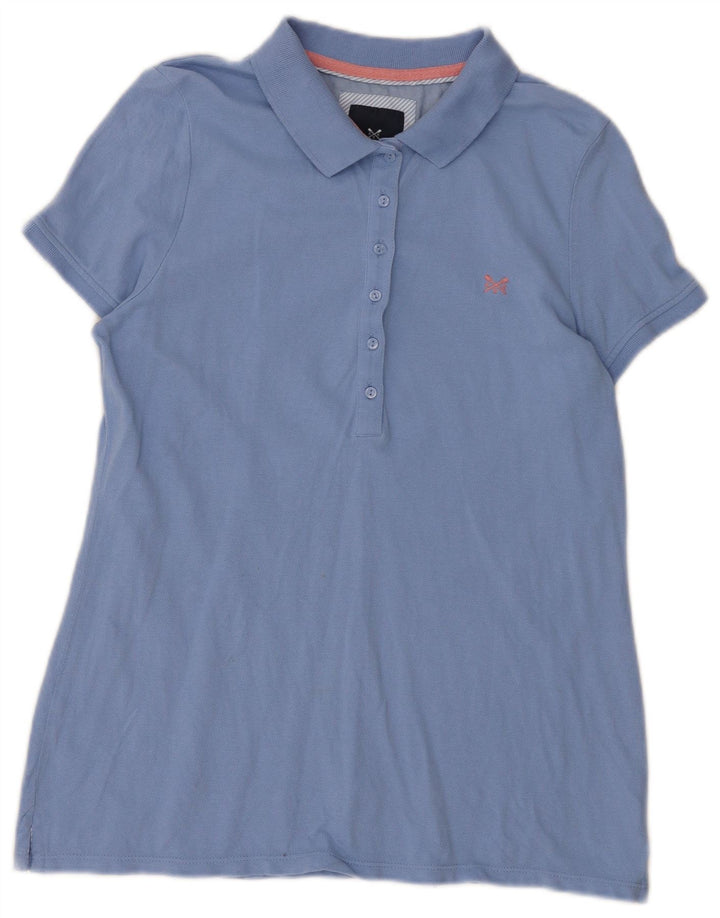 Женская рубашка поло Crew Clothing UK 14, средний синий