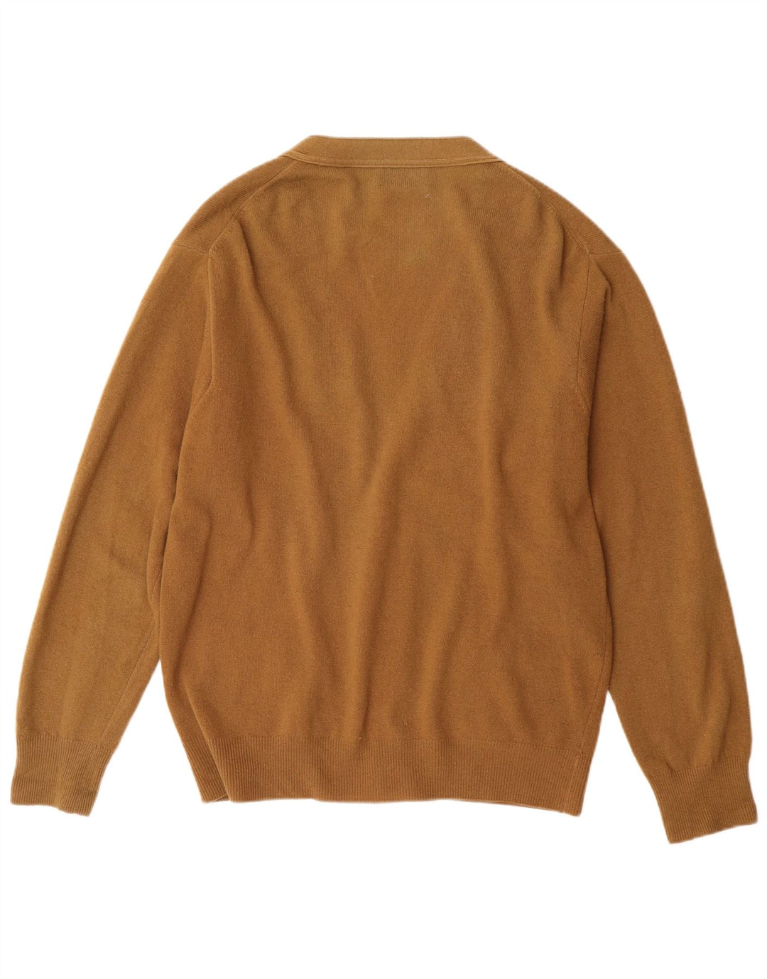 Мужской кардиган BENETTON IT 48 Средний Коричневый из овечьей шерсти