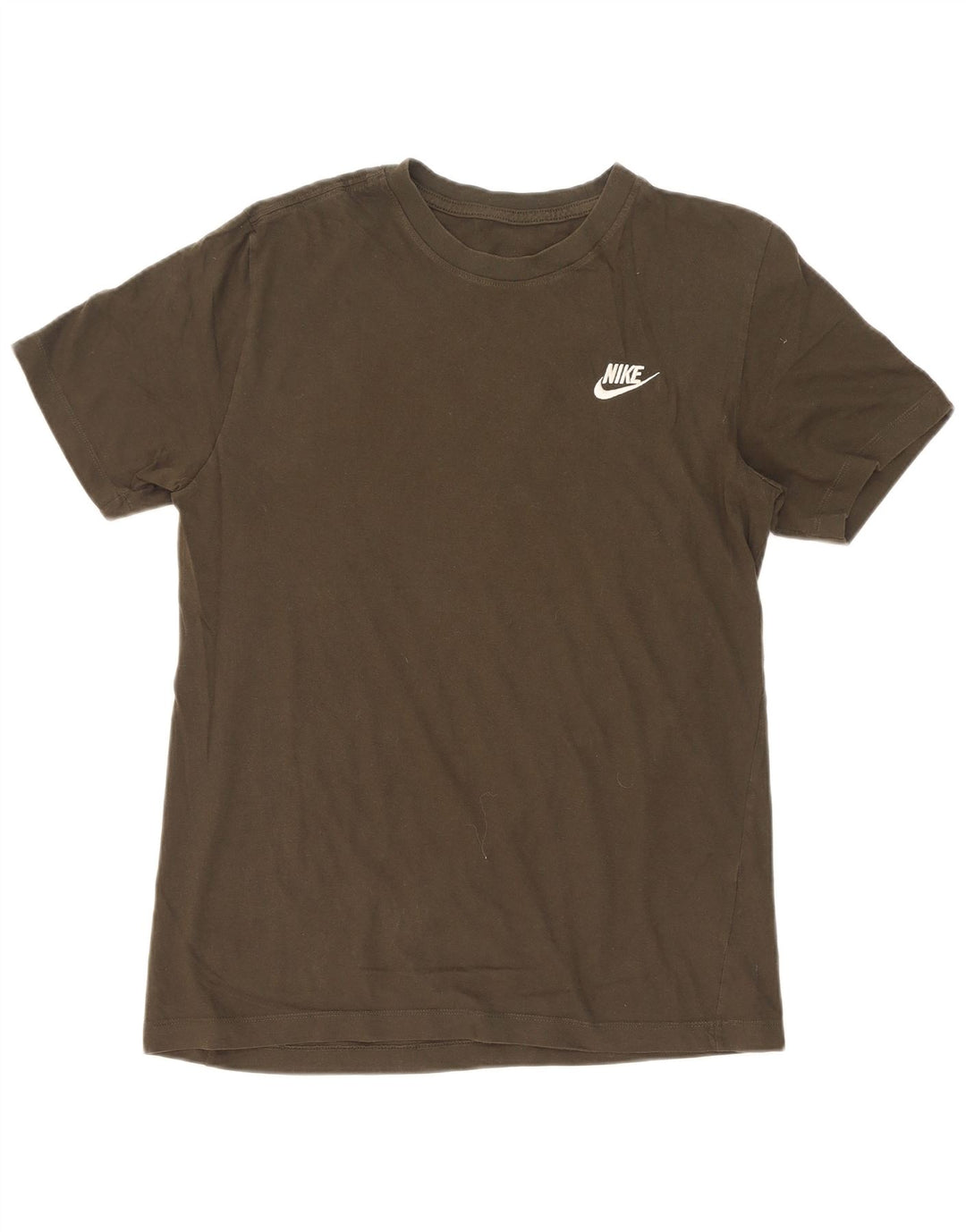 Мужская футболка Nike из хлопка среднего цвета хаки