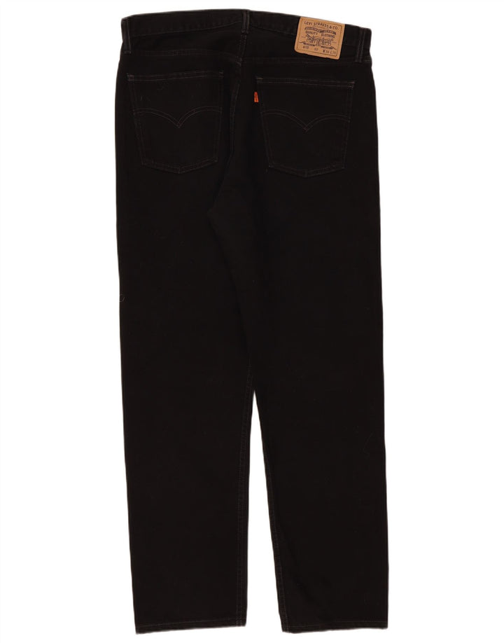 Мужские прямые джинсы Levi's 615 W36 L30, черный хлопок