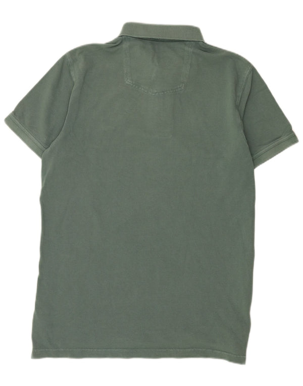 Fat Face Mens Polo Shirt Medium Green Cotton