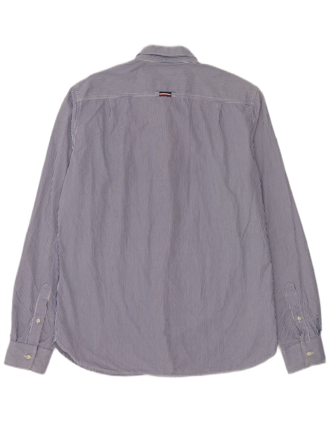 Мужская рубашка Superdry XL, синяя хлопковая полоска