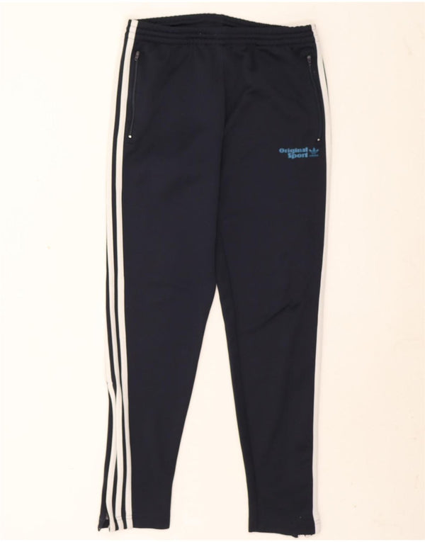 Мужские спортивные брюки Adidas с графическим рисунком, маленькие черные из полиэстера