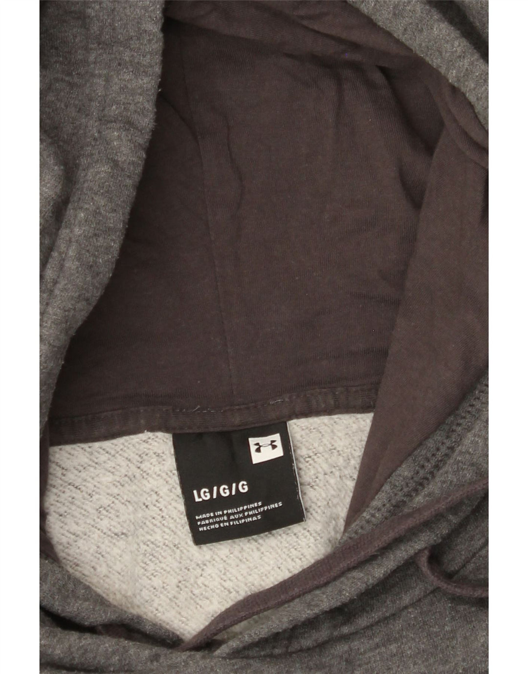 Мужской джемпер с капюшоном UNDER ARMOR, большой, серый