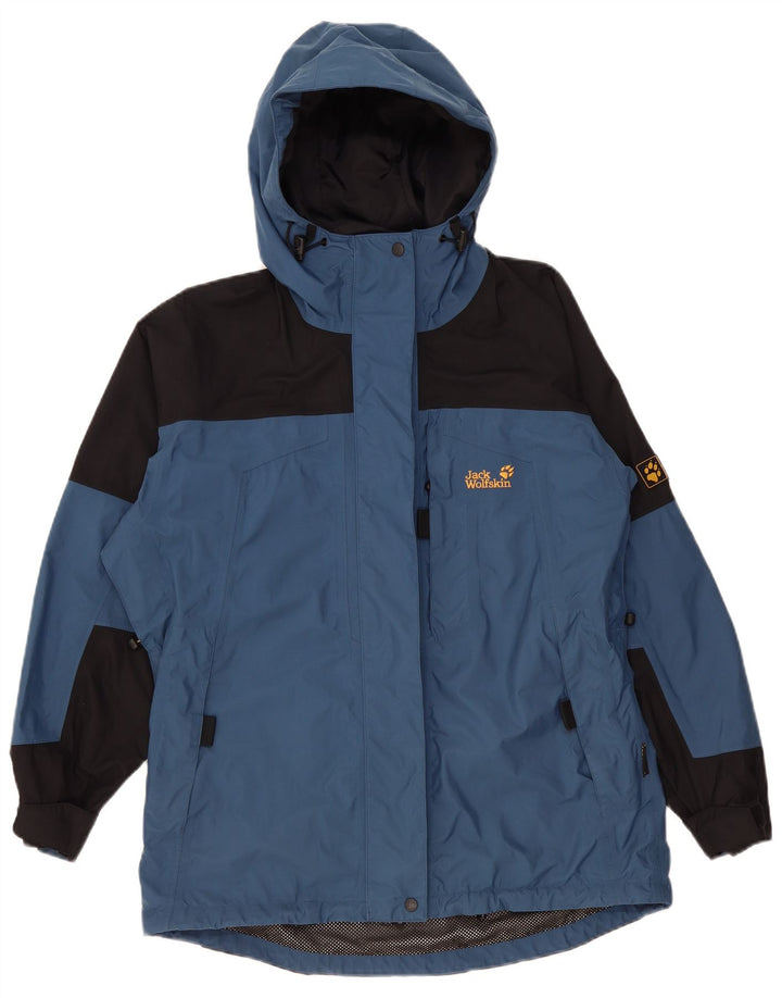 Женская ветровка с капюшоном Jack Wolfskin UK 12, средний синий