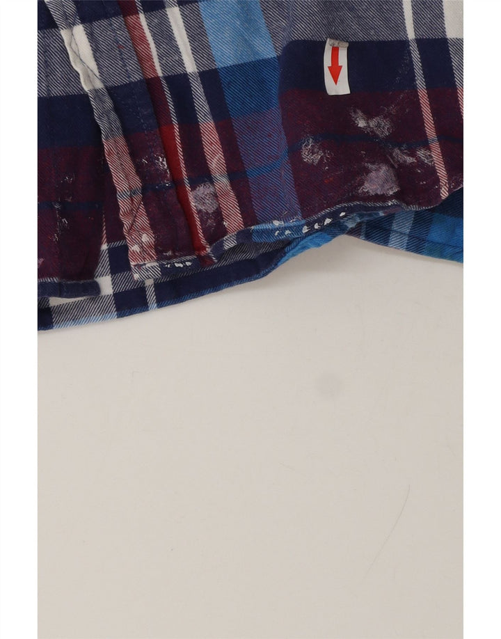 Мужская фланелевая рубашка Quiksilver с капюшоном, большая разноцветная клетка
