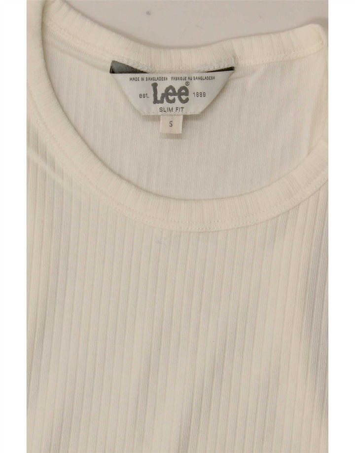 Женский укороченный жилет Lee Slim Fit UK 8, маленький белый