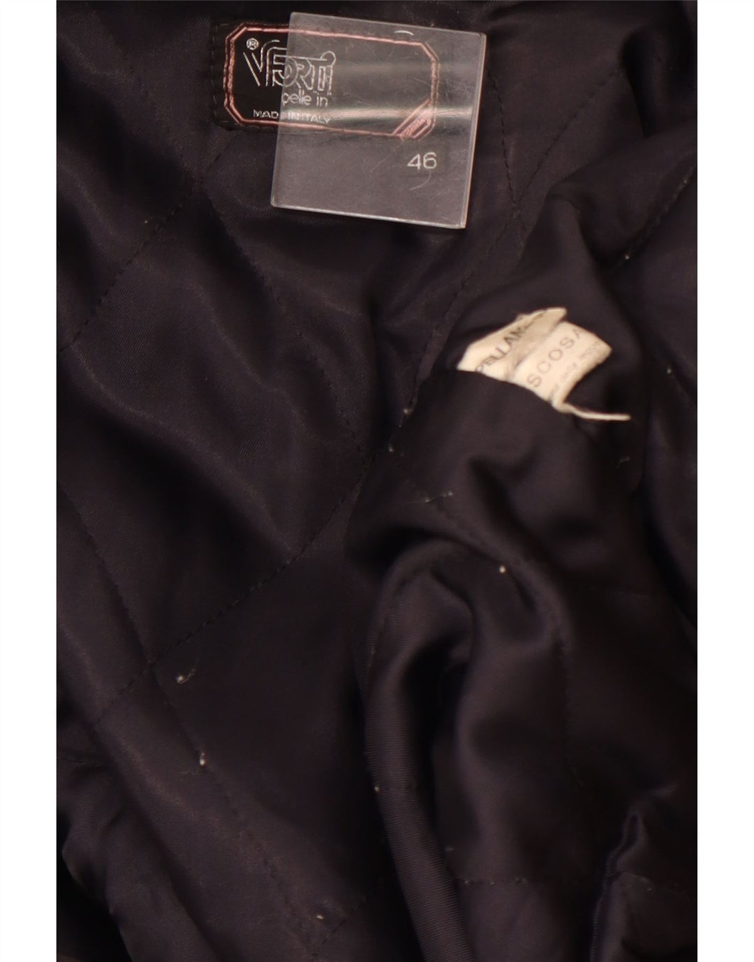 VITTORIO FORTI Женский бомбер IT 46 Большой Темно-Синий Вискоза