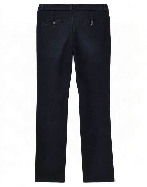 Женские повседневные брюки Zara Bootcut EU 42, большие W32 L33, темно-синие, хлопковые