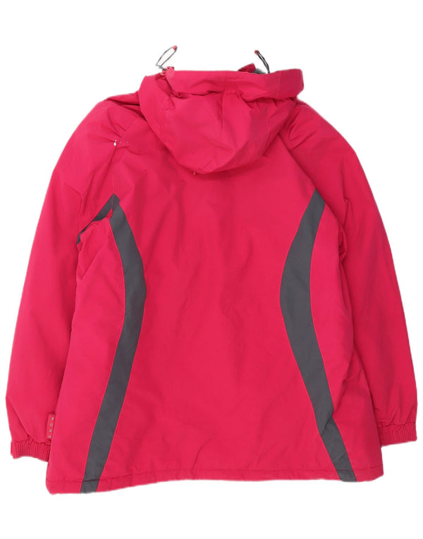 Женская большая ветровка Mountain Warehouse с капюшоном, Великобритания, 18 XL, розовая