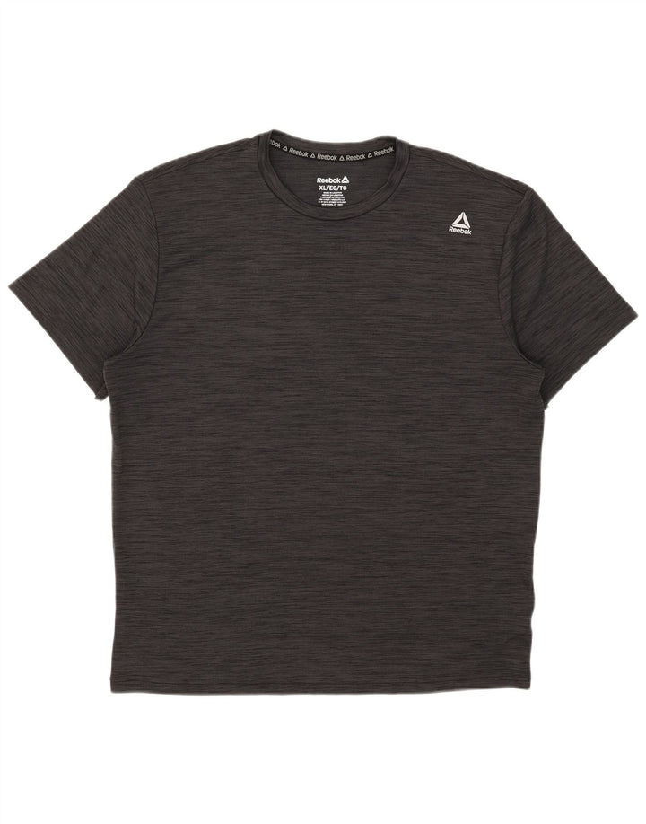 Мужская футболка Reebok Top XL серая в крапинку из полиэстера