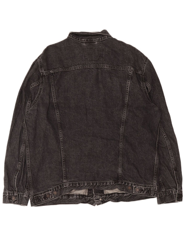 Мужская джинсовая куртка Levi's UK 44 2XL, черный хлопок