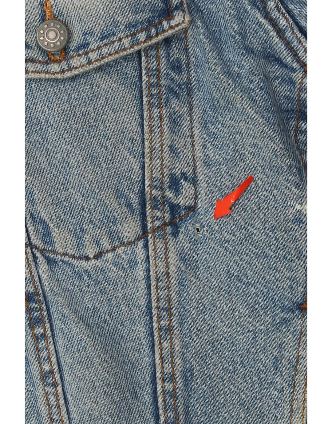 Мужская джинсовая куртка из шерпы VINTAGE UK 41 XL, синяя, хлопок