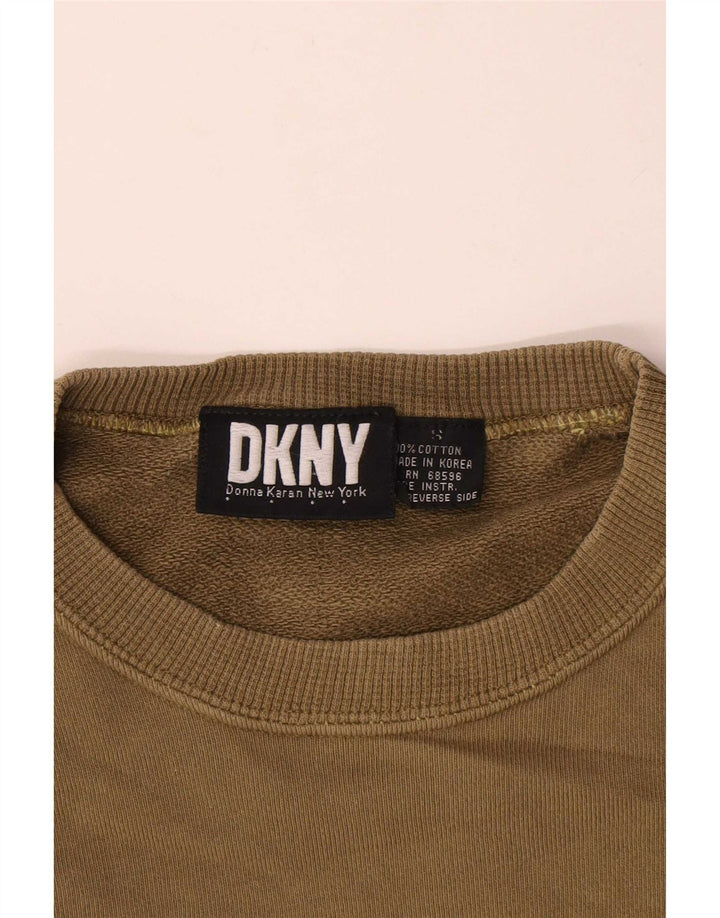 Мужской свитшот свободного кроя Dkny, маленький хлопковый джемпер цвета хаки