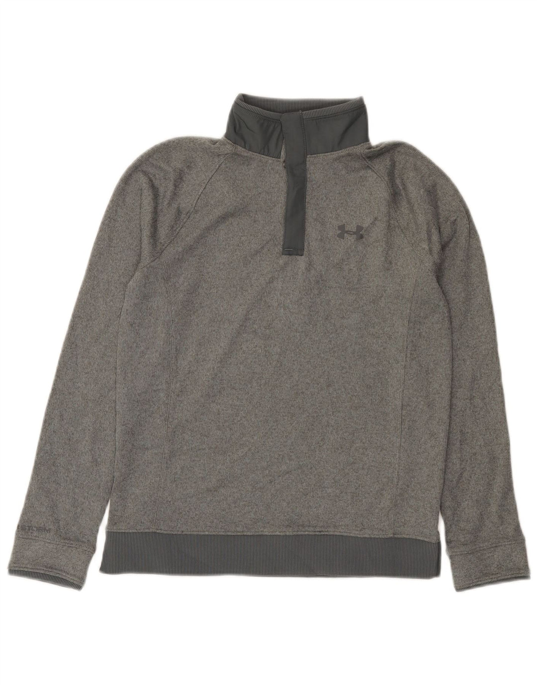 Толстовка с воротником на пуговицах для мальчиков Under Armour, джемпер, 11–12 лет, большой серый