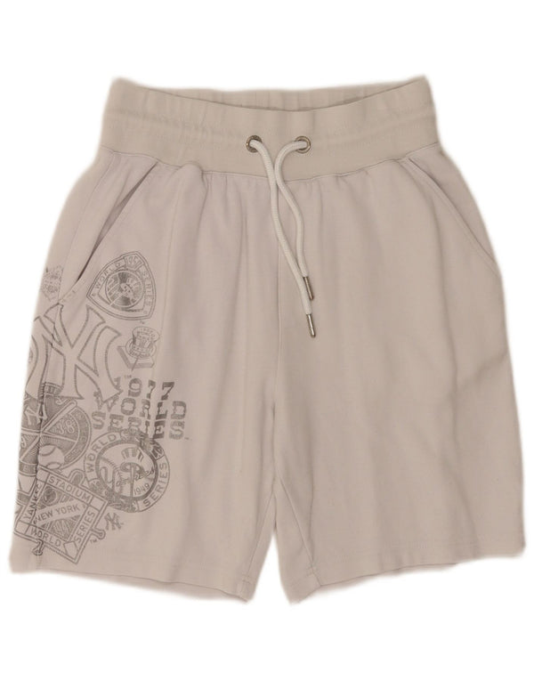 Мужские спортивные шорты Majestic New York Yankees с рисунком XS, белые хлопковые