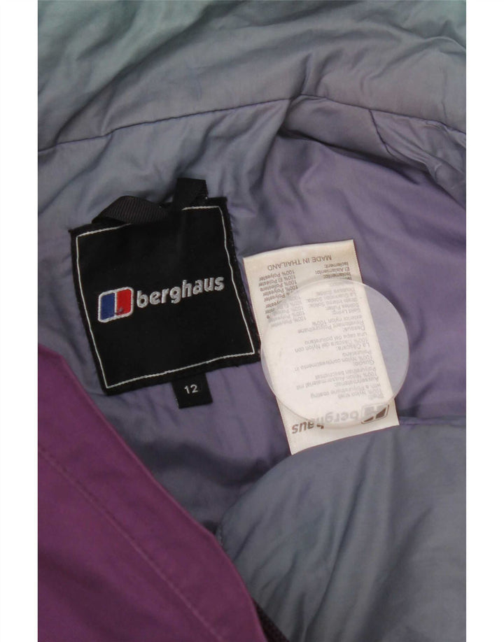 Berghaus Женская ветровка с капюшоном UK 12 Средний Фиолетовый Нейлон