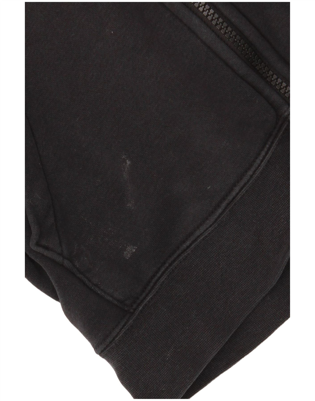 Женский свободный свитер с капюшоном на молнии NIKE UK 6 XS, черный хлопок