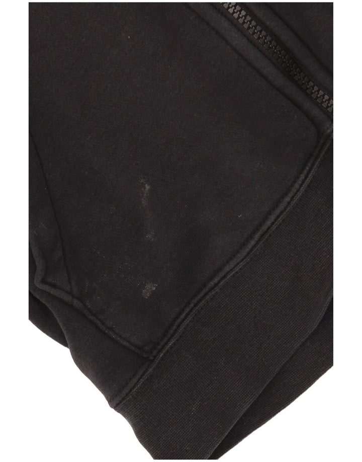 Женский свободный свитер с капюшоном на молнии NIKE UK 6 XS, черный хлопок