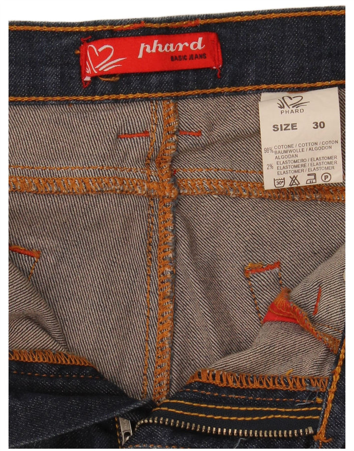 Женские прямые джинсы Phard W30 L31 темно-синие, хлопок