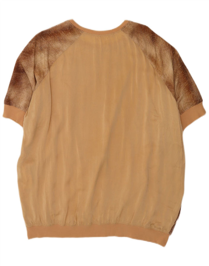 Женская блузка оверсайз Elisabetta Franchi Top IT 42 Medium Brown Tie Dye