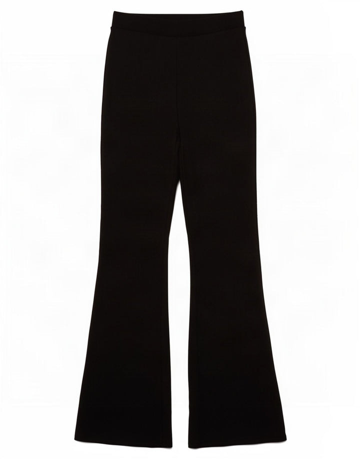 Женские спортивные брюки-клеш Zara UK 12, средний черный полиэстер