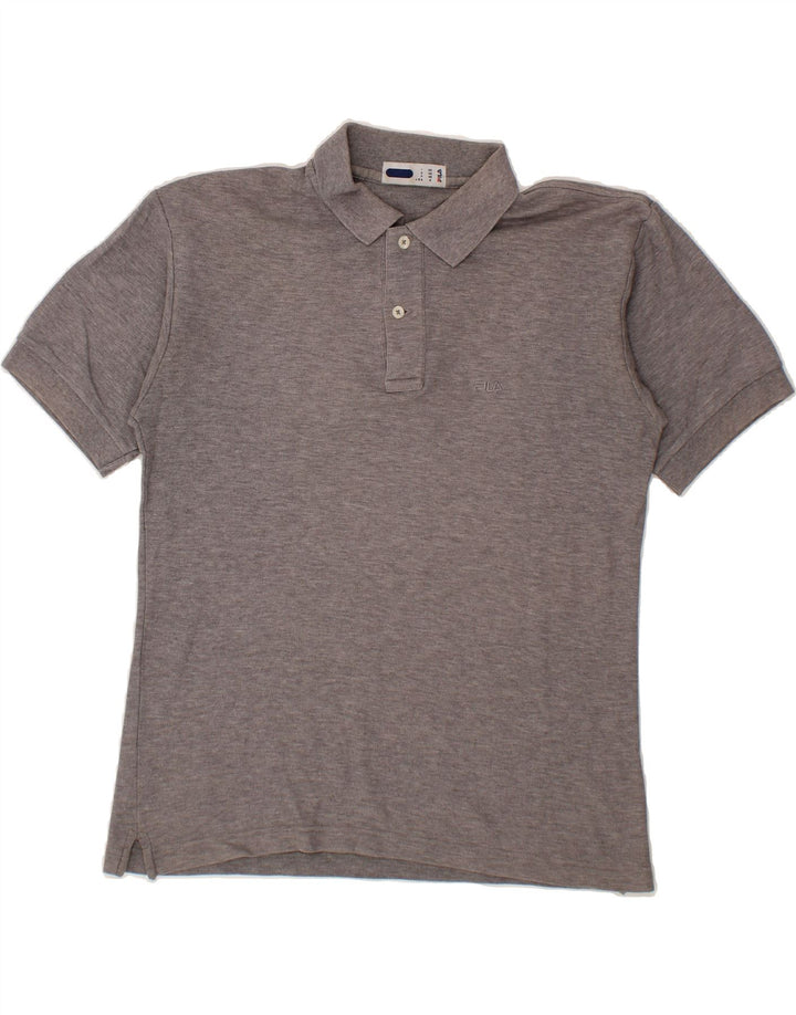 FILA Mens Polo Shirt IT 46 Small Grey Cotton Vintage Fila and Second-Hand Fila from Messina Hembry 