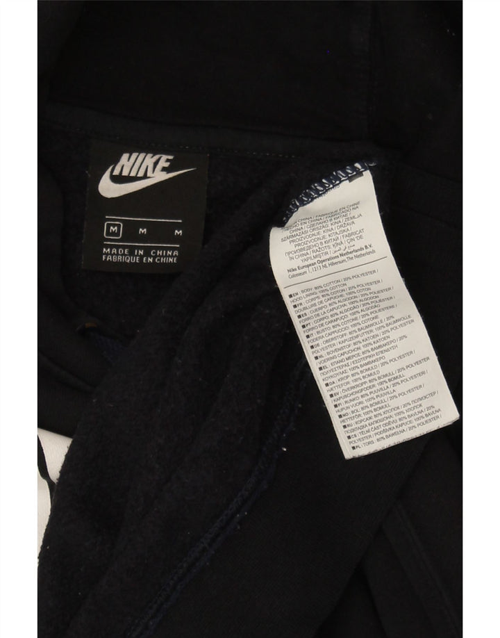 NIKE Mens Graphic Hoodie Jumper Medium Black Cotton Vintage Nike and Second-Hand Nike from Messina Hembry 