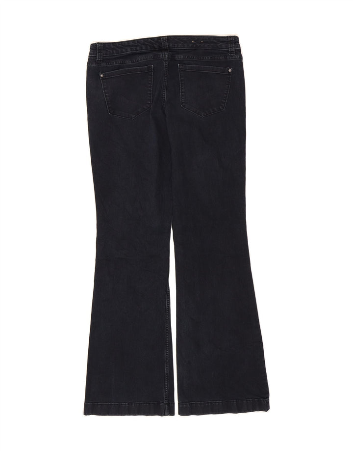 MOSSIMO Womens Flared Jeans US 8 Medium W30 L31 Navy Blue Cotton Vintage Mossimo and Second-Hand Mossimo from Messina Hembry 