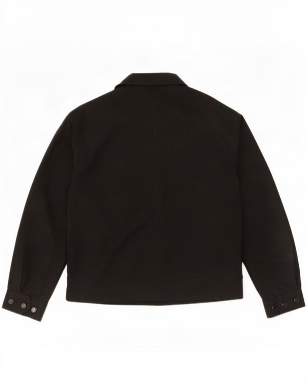 Zara Mens Bomber Jacket UK 36 Small Black Polyester