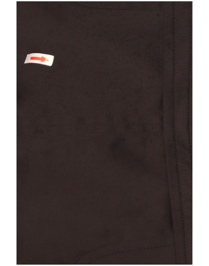 Женское болеро с рукавами 3/4 и 3 пуговицами Zara, Великобритания 14, большой черный хлопок