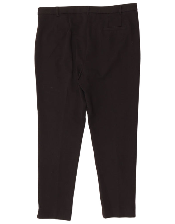 Женские узкие костюмные брюки Marks & Spencer UK 18 XL W36 L30 Черные вискозы