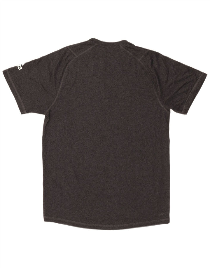 Мужская футболка Adidas Aeroready с рисунком, маленький серый полиэстер